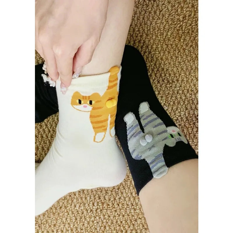 Funny Cat Balls Socks