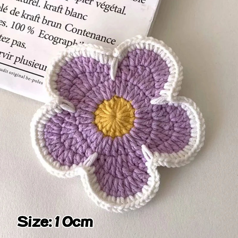 Floral Crochet Coasters