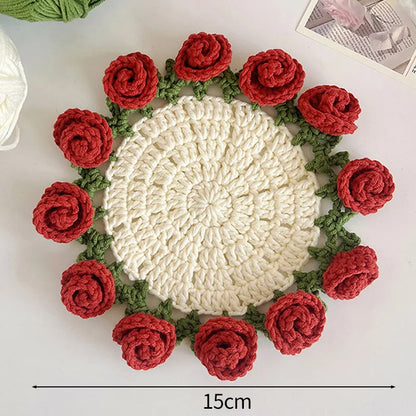 Floral Crochet Coasters