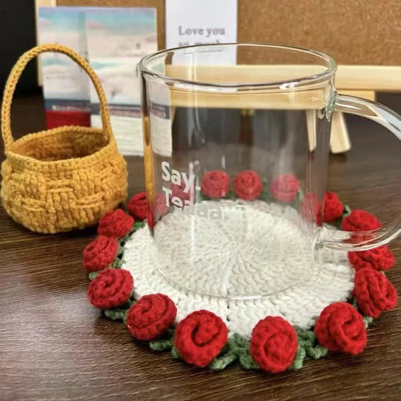 Floral Crochet Coasters