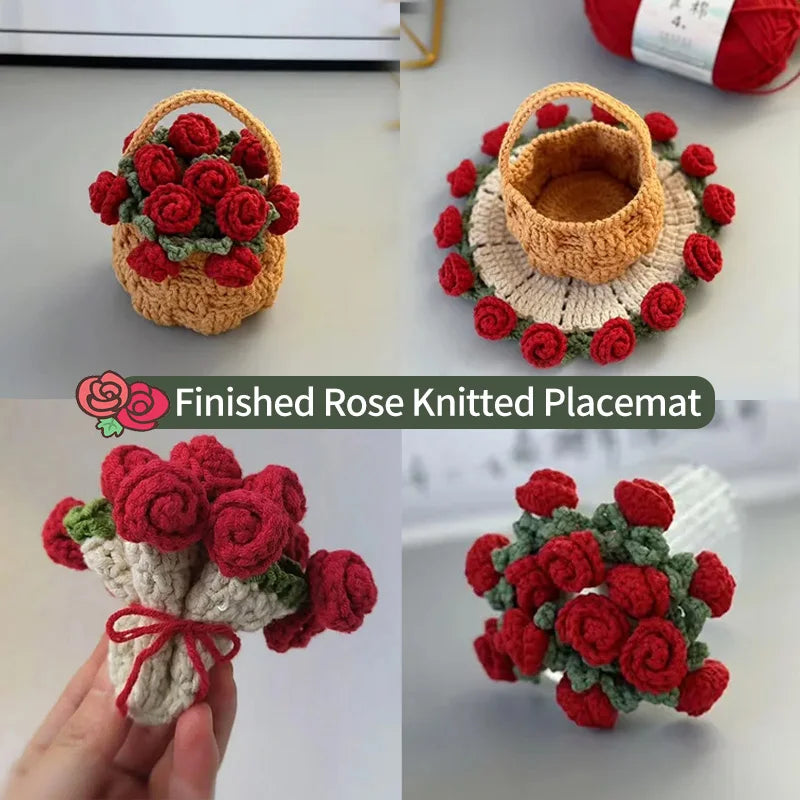 Floral Crochet Coasters