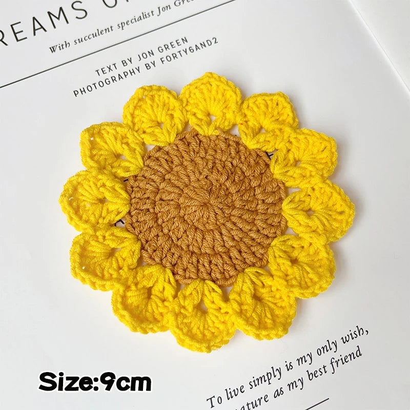 Floral Crochet Coasters